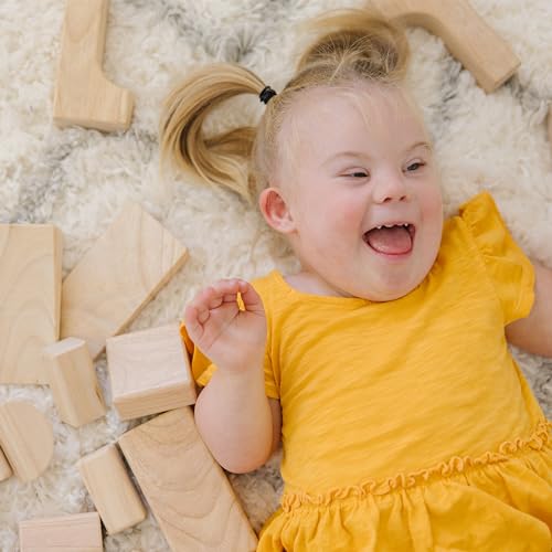 Melissa & Doug Solid-Wood Building Blocks - 60 pcs