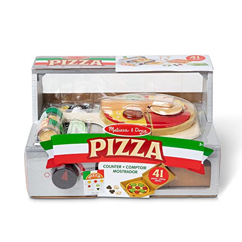 Melissa & Doug Pizza Counter Play Set - 41 pcs