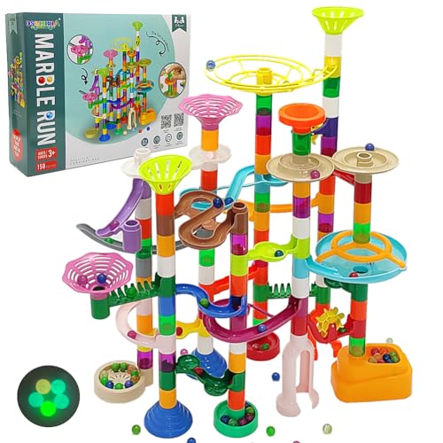 DSHMIXIA 150pcs Marble Run Building Toy - Ages 4-12