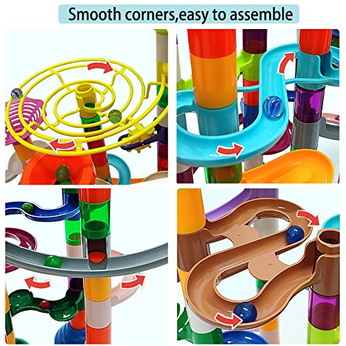 DSHMIXIA 150pcs Marble Run Building Toy - Ages 4-12