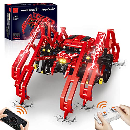 STEM Robot Building Block Kit: App-Controlled Spider Fun