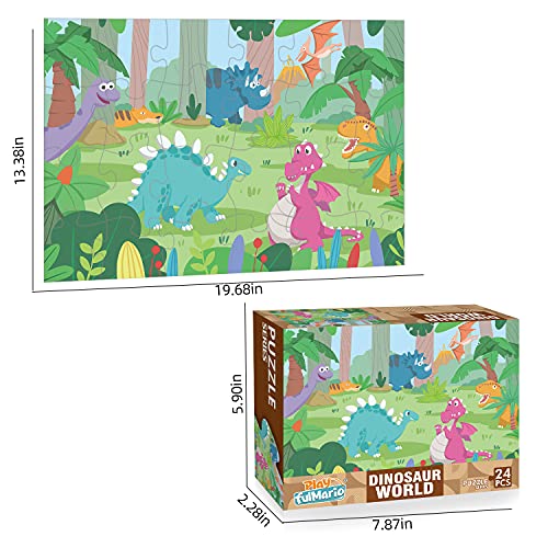 Dinosaur World Jumbo Floor Puzzles - Ages 2-5