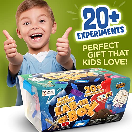Science Kit with Lab Coat - 20+ Experiments, Ages 4-6