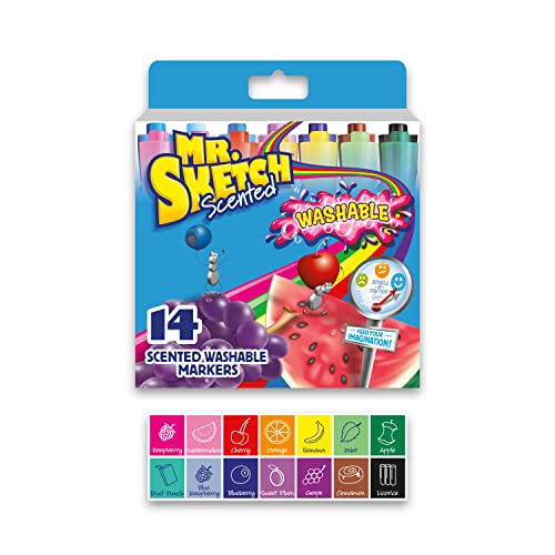 Assorted Pack of 14 Mr. Sketch Scented Markers