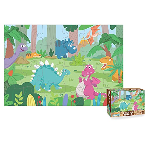 Dinosaur World Jumbo Floor Puzzles - Ages 2-5