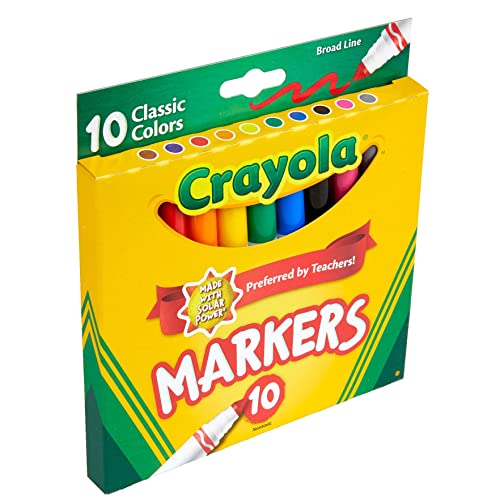 Crayola Broad Line Markers - Classic Colors (10 Pack)