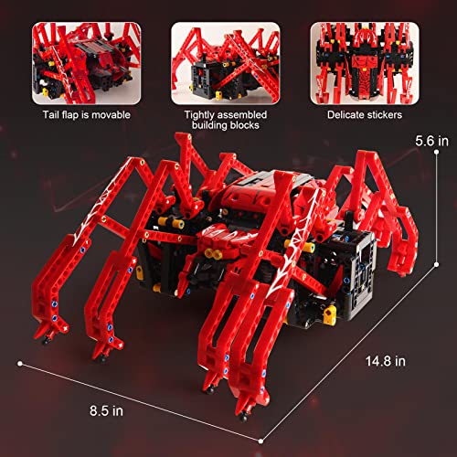 STEM Robot Building Block Kit: App-Controlled Spider Fun