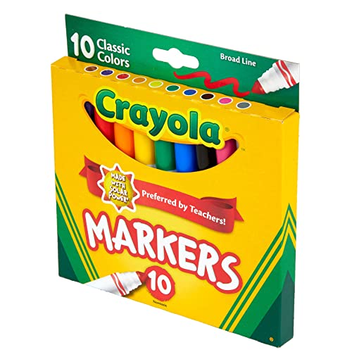 Crayola Broad Line Markers - Classic Colors (10 Pack)