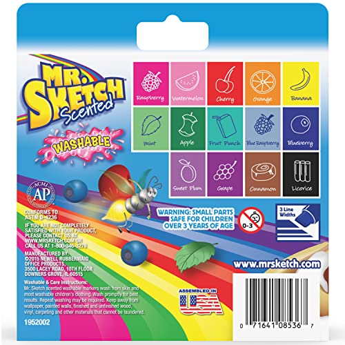 Assorted Pack of 14 Mr. Sketch Scented Markers