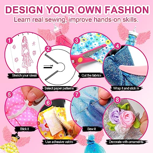 600+PCS Fashion Design Kit for Girls - DIY Creative Crafts