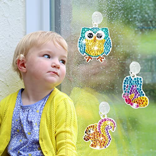 DIY Gem Keychains: Crafts for Kids (15-Piece Set)
