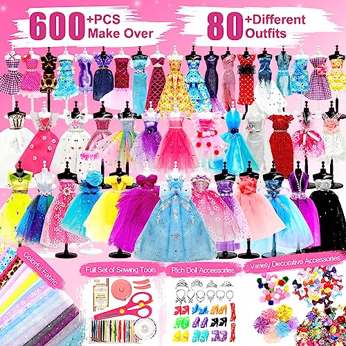 600+PCS Fashion Design Kit for Girls - DIY Creative Crafts