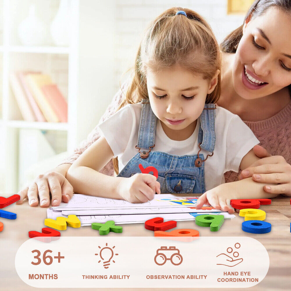 Wooden Spelling Learning Toys for Kids Ages 3-12