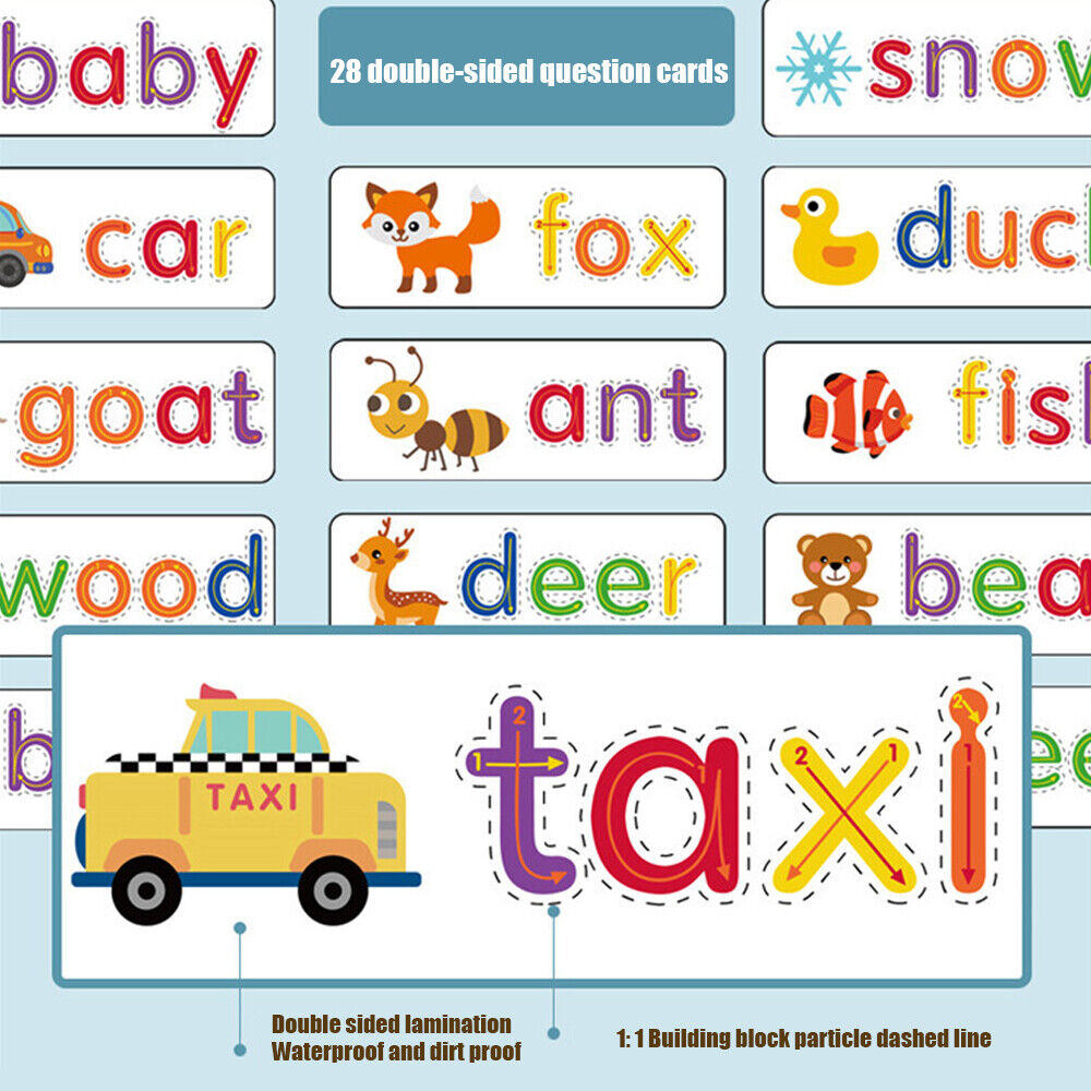 Wooden Spelling Learning Toys for Kids Ages 3-12