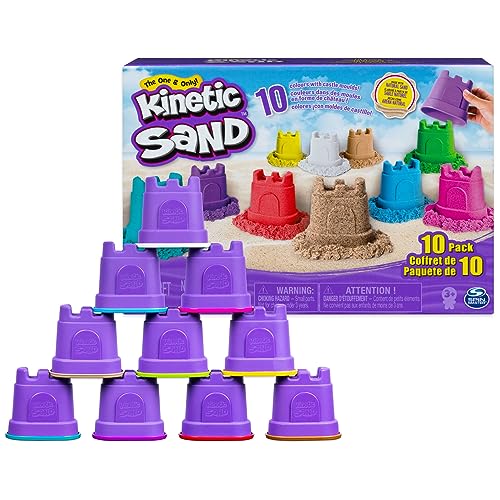 Kinetic Sand, 10-Colour Castle Containers – Non-Toxic Educational Toy