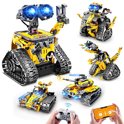 HOGOKIDS 5-in-1 Remote Control Robot Building Set
