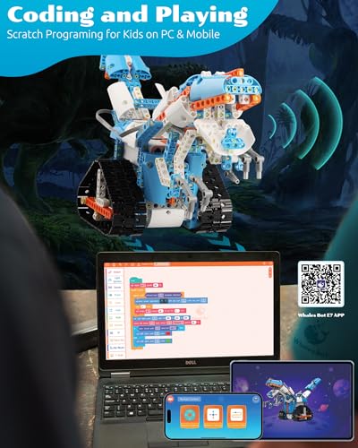 WhalesBot E7 Pro Coding Robot STEM Building Set