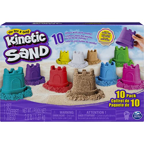 Kinetic Sand, 10-Colour Castle Containers – Non-Toxic Educational Toy