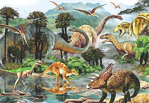 Dinosaur 4000-Piece Wooden Jigsaw Puzzle for All