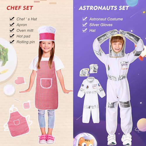 10-Set Dress-Up Costumes for Kids Ages 3-8