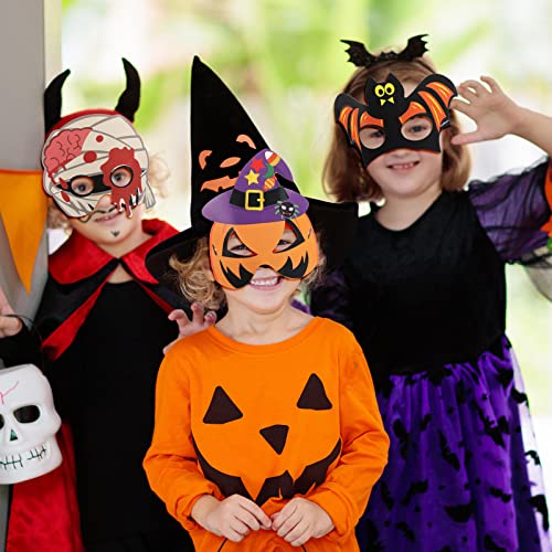 DIY Halloween Mask Craft Kit for Kids (48 Pcs)