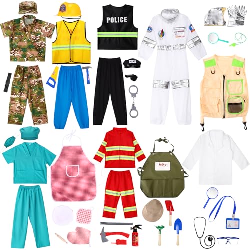 10-Set Dress-Up Costumes for Kids Ages 3-8