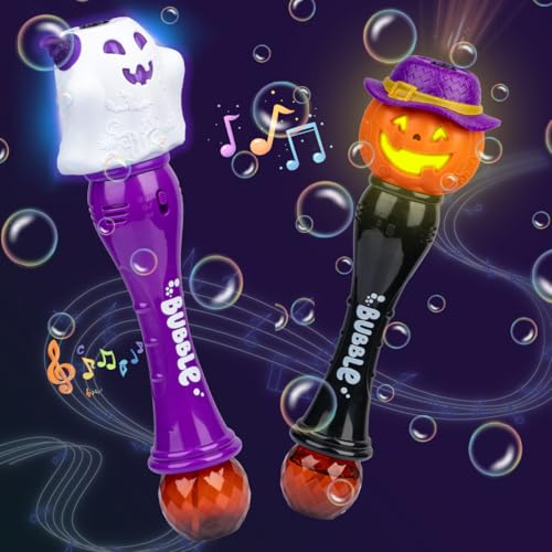 Halloween Bubble Wand Set with LED & Music