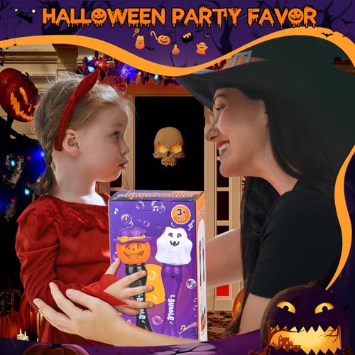 Halloween Bubble Wand Set with LED & Music