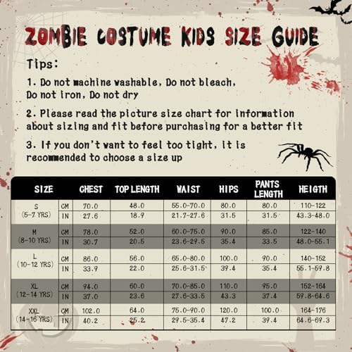 Kids Zombie Costume Set with Chainsaw Toy