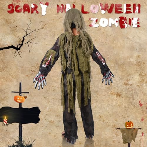Kids Zombie Costume Set with Chainsaw Toy