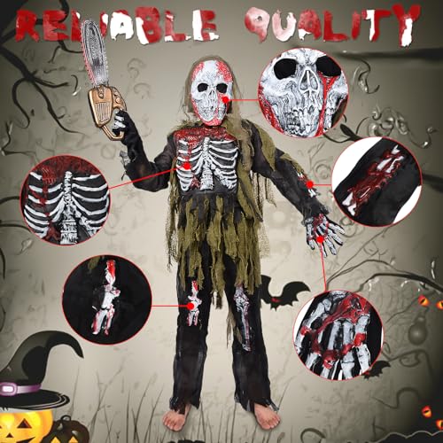 Kids Zombie Costume Set with Chainsaw Toy