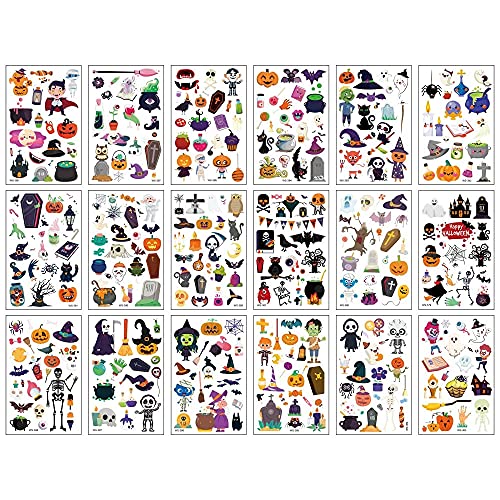 Halloween Temporary Tattoos for Kids - 360 Assorted Tattoos