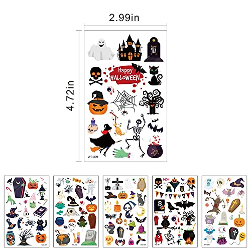 Halloween Temporary Tattoos for Kids - 360 Assorted Tattoos