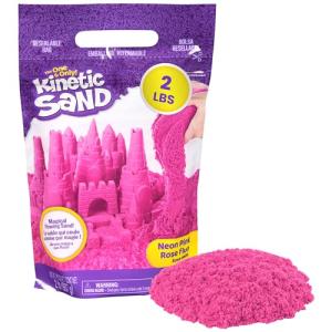 Pink Kinetic Sand: Moldable Sensory Play for Ages 3+