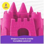 Pink Kinetic Sand: Moldable Sensory Play for Ages 3+