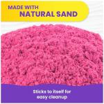 Pink Kinetic Sand: Moldable Sensory Play for Ages 3+