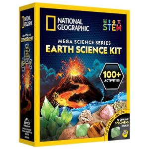 Earth Science Kit - 15+ Experiments, Crystal Growth, Volcano