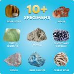 Earth Science Kit - 15+ Experiments, Crystal Growth, Volcano