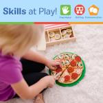 Wooden Pizza Play Food Set - 36 Toppings