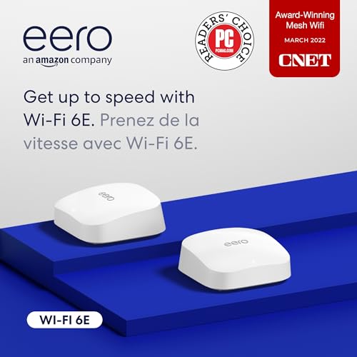 Amazon eero Pro 6E Mesh Wi-Fi Router 2-Pack