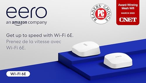 Amazon eero Pro 6E Mesh Wi-Fi Router 2-Pack