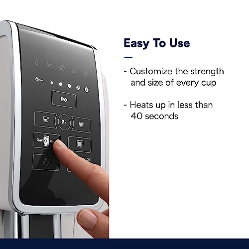 De’Longhi Dinamica Automatic Coffee & Espresso Machine, White