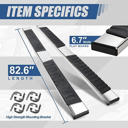 Stainless Steel Running Boards for 2007-2019 Chevy/GMC