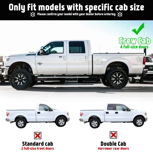 PZ 6" Stainless Steel Running Boards for Ford Super Duty