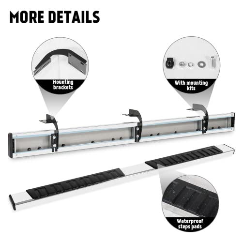 PZ 6" Stainless Steel Running Boards for Ford Super Duty