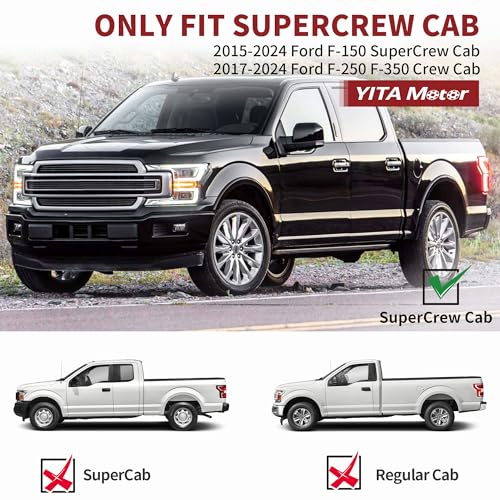 YITAMOTOR 6" Running Boards for Ford Trucks