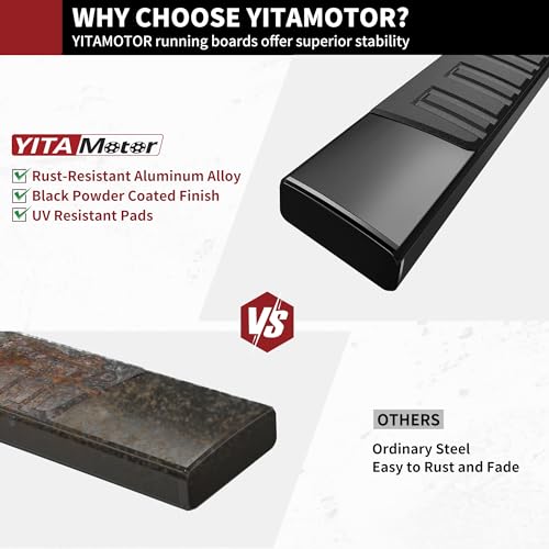 YITAMOTOR 6" Running Boards for Ford Trucks