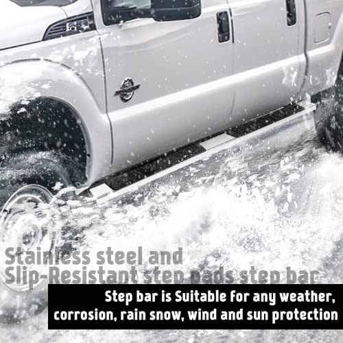 PZ 6" Stainless Steel Running Boards for Ford Super Duty