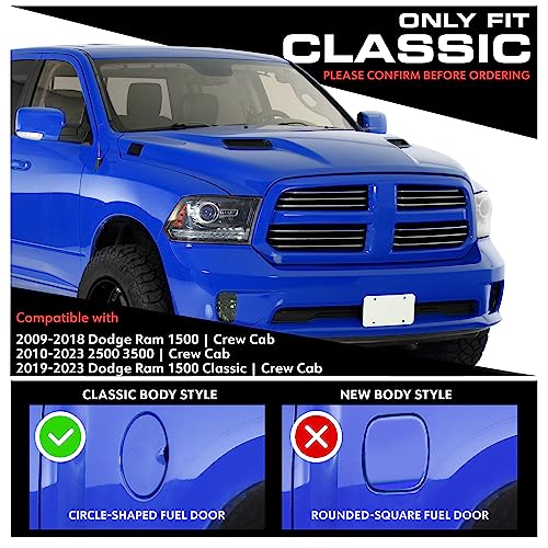 Tyger Auto 4" Riser Running Boards for Dodge Ram