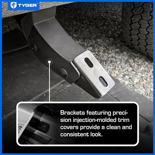 Tyger Auto 4" Riser Running Boards for Dodge Ram